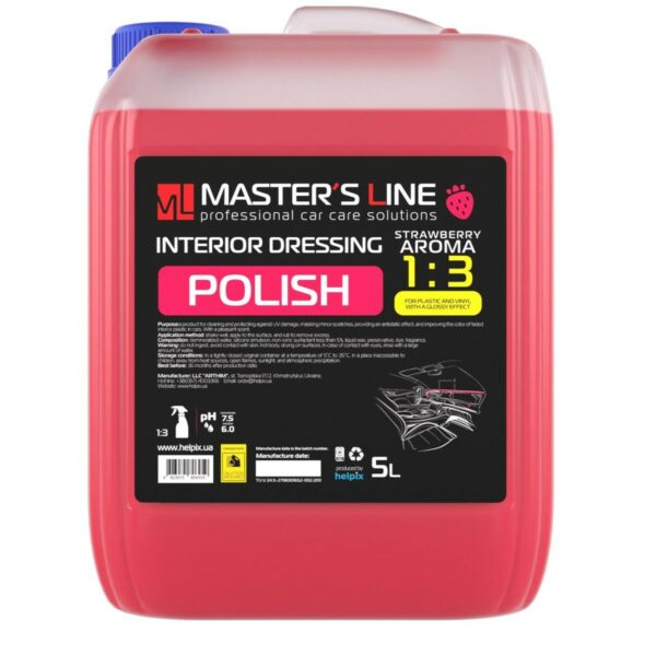 HELPIX - Polish for plastic and vinyl with aroma Strawberry 5l