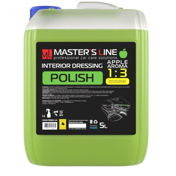 HELPIX - Polish for plastic and vinyl with aroma Apple 5l