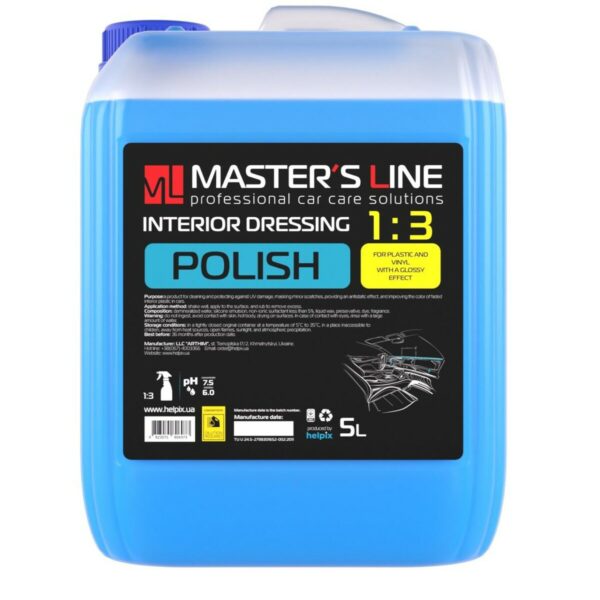 HELPIX - Polish for plastic and vinyl with aroma Odorless 5l