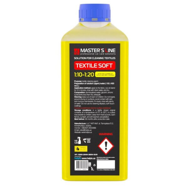 MASTER`SLine Dry Cleaner Textile Soft 1:10 1000 ml