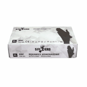 5FINGERS RNC rękawice nitrylowe czarne 100 szt.