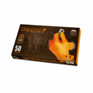Rękawice Nitrylowe GRIPPAZ Orange warsztatowe 50 sztuk